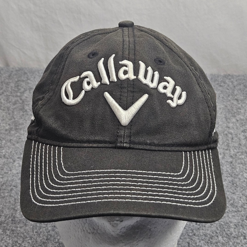Callaway Golf Hat Mens Black Tour Series FT Fusion Technology Adjustable Cap